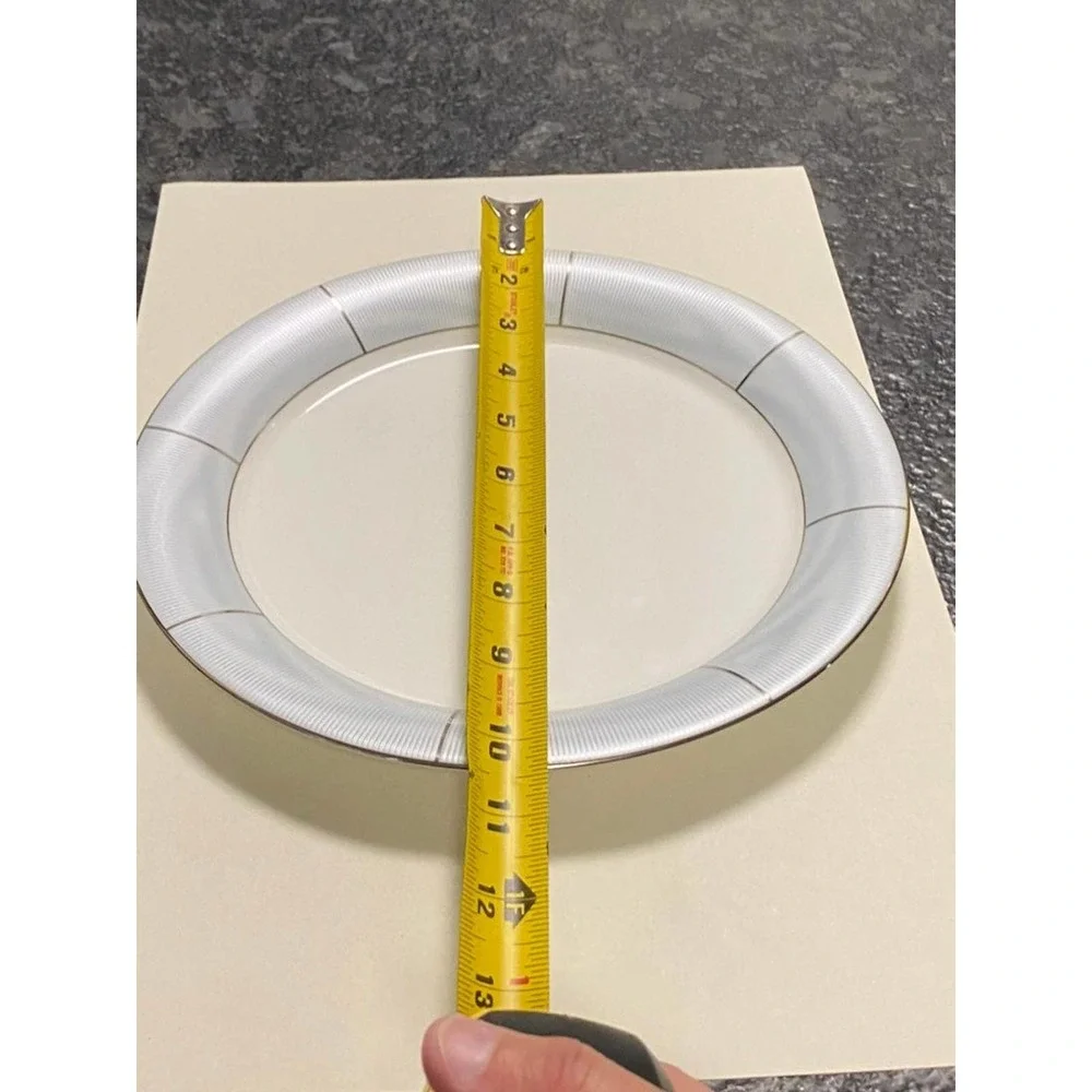 Silk Moire Ice Dinner Plate LAUREN‎ RALPH LAUREN